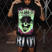Brainstorm casual street T-shirt mesh shorts two-piece set