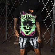Brainstorm casual street T-shirt mesh shorts two-piece set