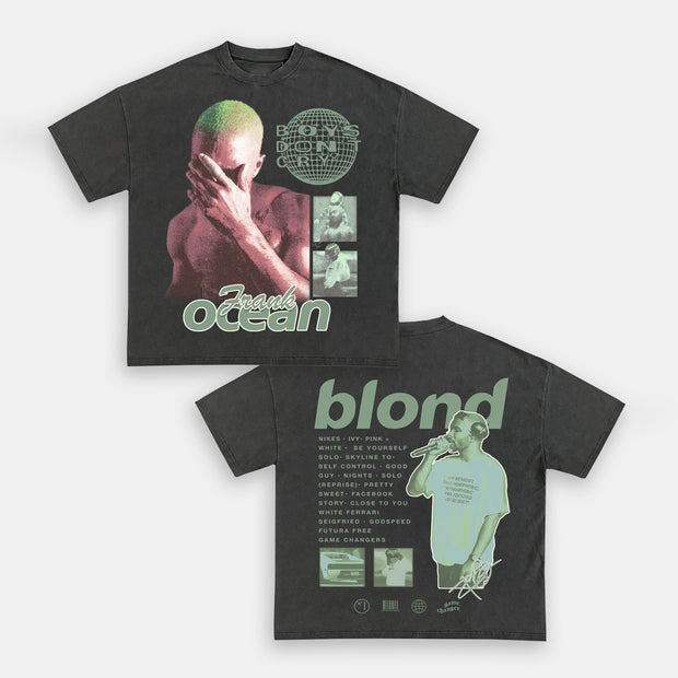 Trend hip-hop print short-sleeved T-shirt