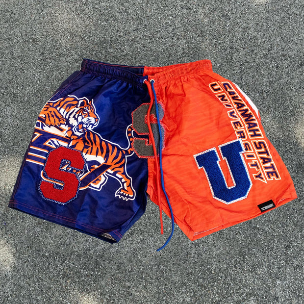 Casual street sports patchwork shorts