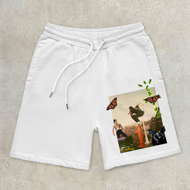 Trendy casual retro street sports shorts