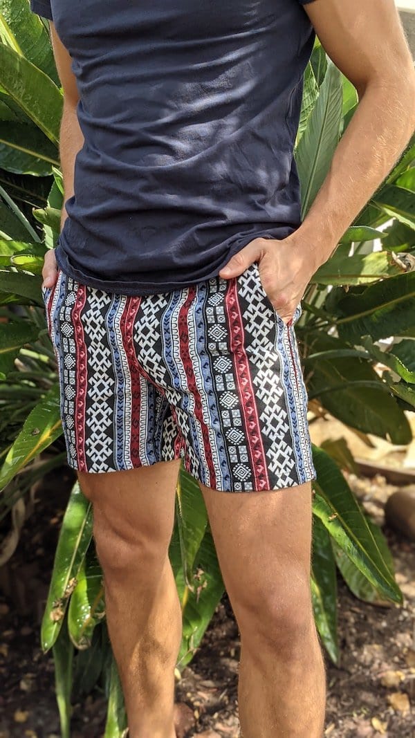 Fashion retro men's shorts