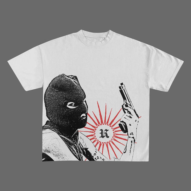 Retro Casual Fashion Short Sleeve Street T-Shirt