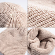 Melon leather hat men's warm short cold hat woolen hat