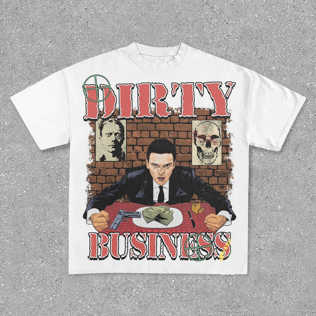 statement street style print T-shirt