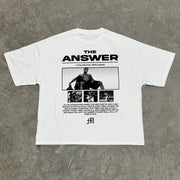 The Answer Print Short Sleeve T-Shirt