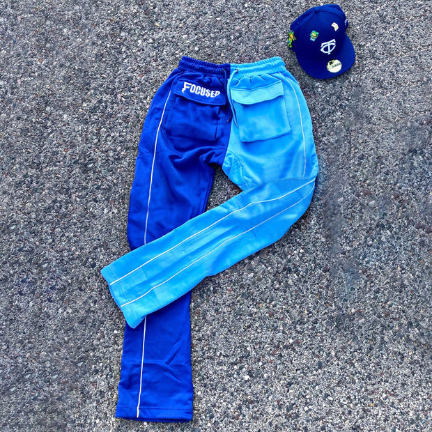 Casual Color Contrast Fashion Trend Tooling Street Trousers
