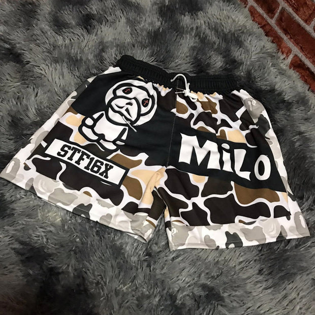 Camouflage Hunter Casual Street Skateboard Mesh Shorts