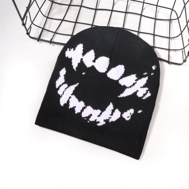 Funny Gothic Jacquard Knitted Hat