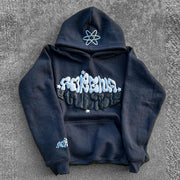 Fashionable Personalized Letter Print Casual Hoodie