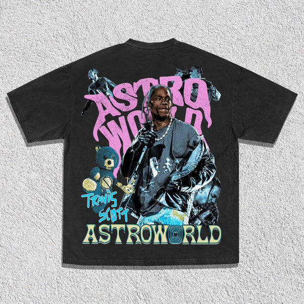 Hip Hop Street Rap Music Festival Print T-shirt