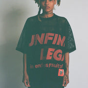 Casual Street Retro Printed Mesh Jersey
