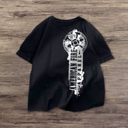 Graphic design trend print street short-sleeved T-shirt