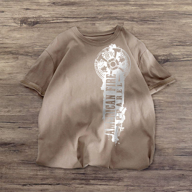 Graphic design trend print street short-sleeved T-shirt