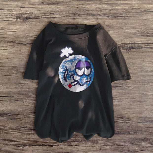 Personalized earth print top