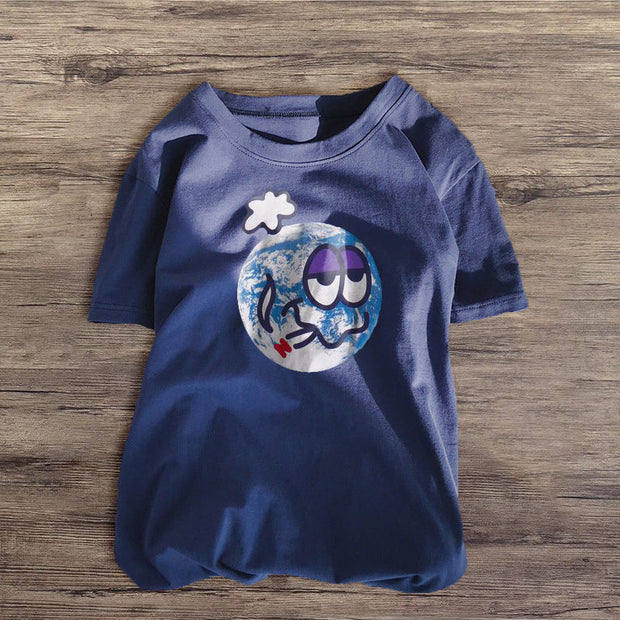 Personalized earth print top