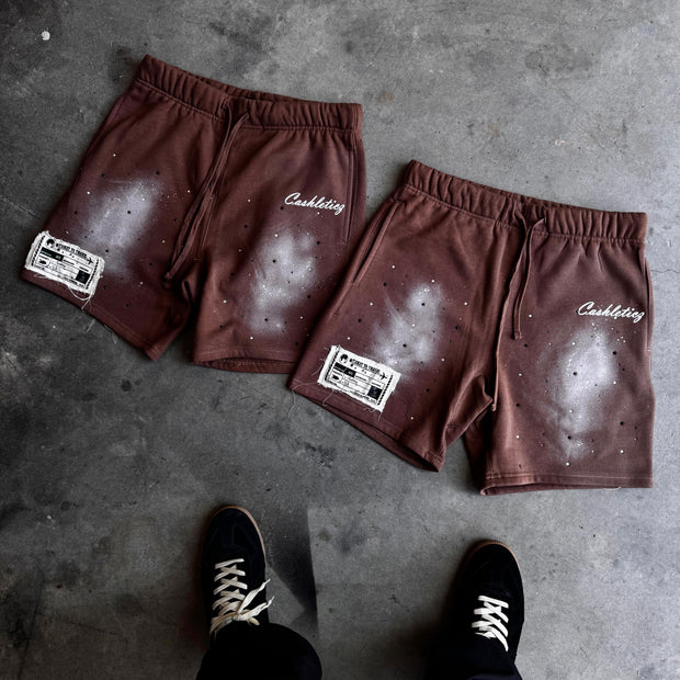 Casual Gradient Print Vintage Shorts