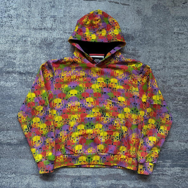 Personalized skull print loose hoodie