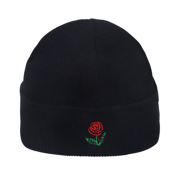 Outdoor hip-hop sun embroidered knitted wool hat