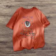 Casual retro fashion short sleeve couple T-shirt