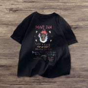 Casual retro fashion short sleeve couple T-shirt