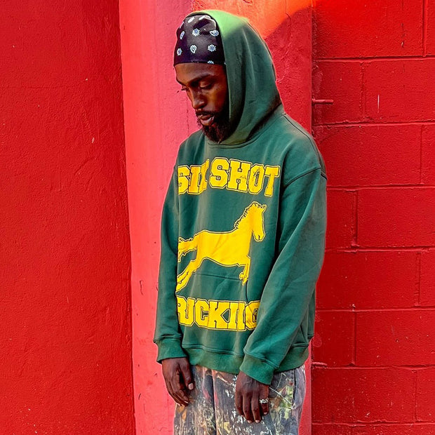 Horse casual street print hoodie