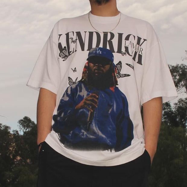 Rap star Kendrick printed T-shirt