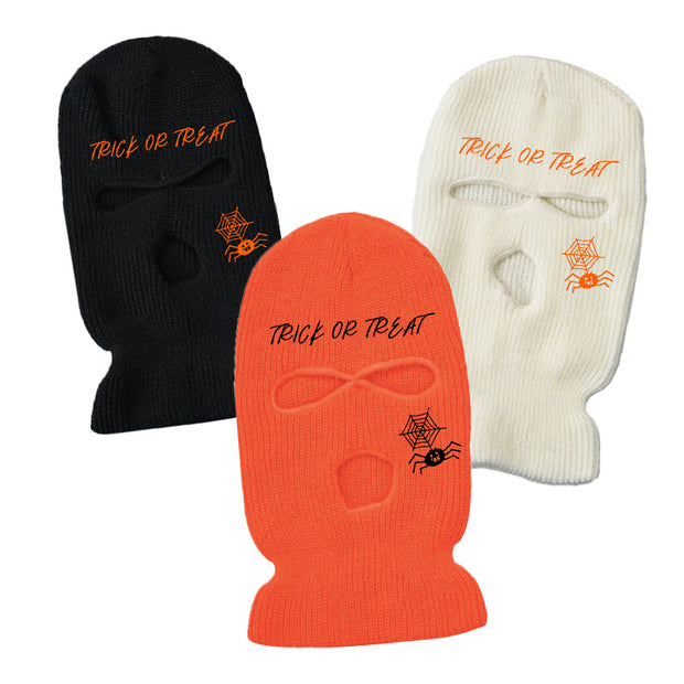 Ski Mask Embroidered Knit Hat