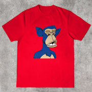 Cartoon retro personality short-sleeved street T-shirt