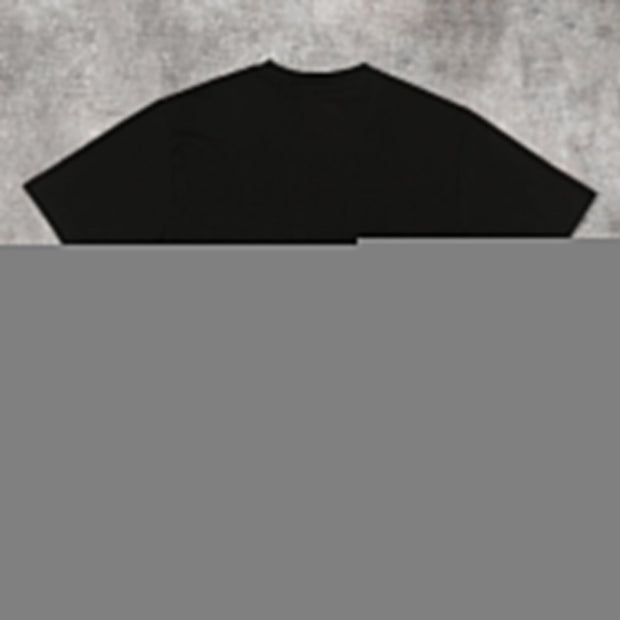 Cartoon retro personality short-sleeved street T-shirt