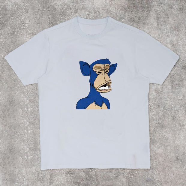 Cartoon retro personality short-sleeved street T-shirt