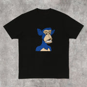 Cartoon retro personality short-sleeved street T-shirt