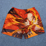 Comic Contrast Street Mesh Shorts