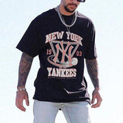 Personalized retro round neck short-sleeved T-shirt