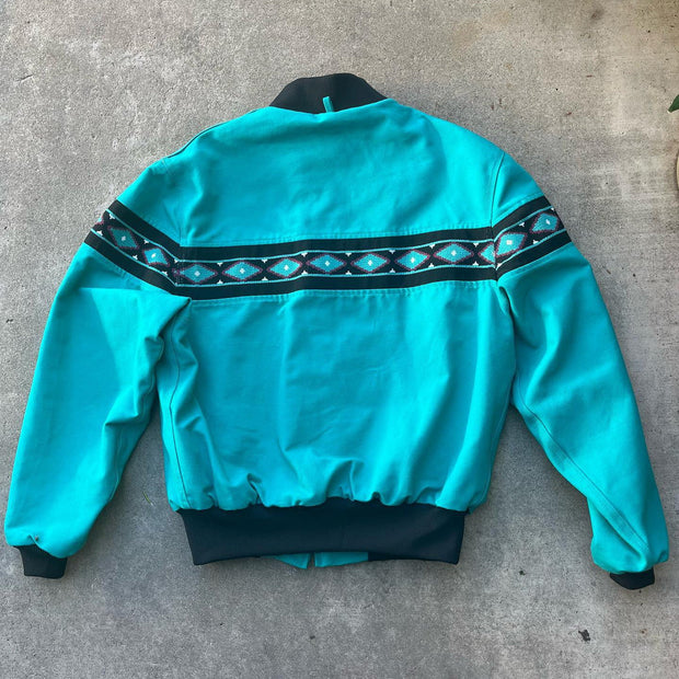Tribal Aztec Vintage Panelled Work Jacket