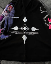 Anime angel devil printed T-shirt