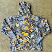 Shoot For The Stars Leaves Print Long Sleeve Hoodies