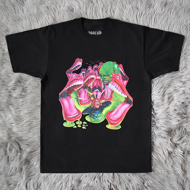 Hip-hop street style short-sleeved T-shirt