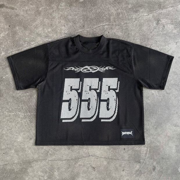 555 casual street mesh jersey