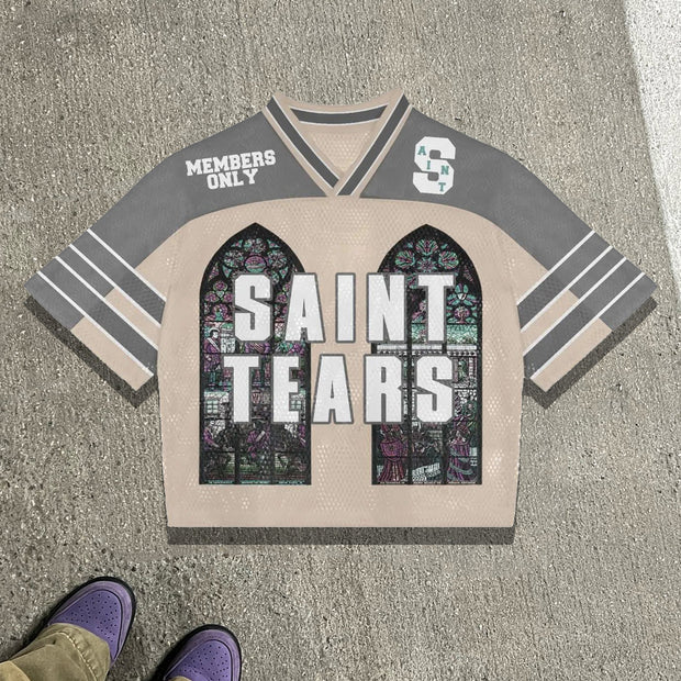 Saints casual mesh jersey