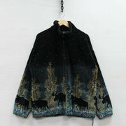 Casual elk lamb jacket