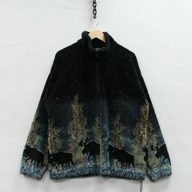 Casual elk lamb jacket