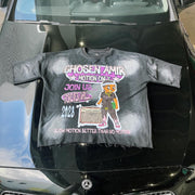 Vintage Gradient Print Oversized T-shirt