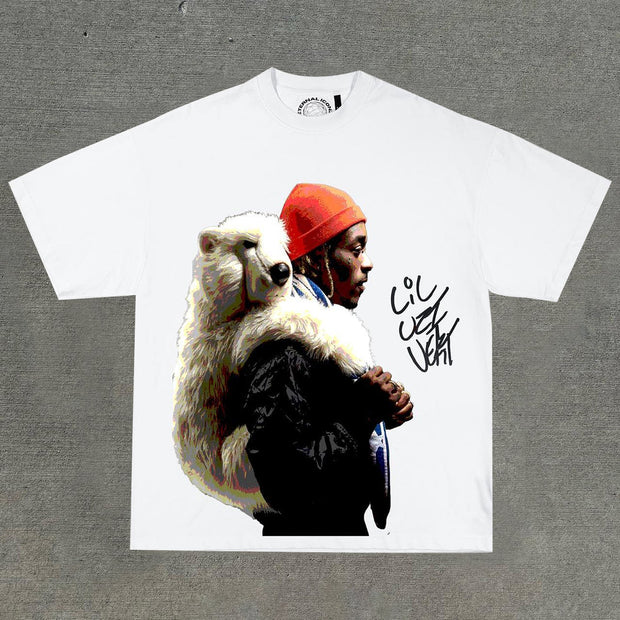 Fashionable personalized printed loose T-shirt