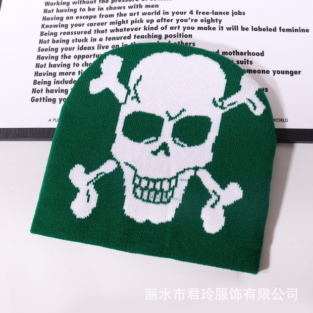 Knitted skull hat