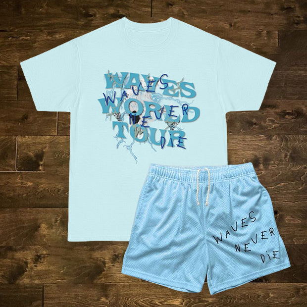 Fashion Casual Letter Print T-Shirt Shorts Set