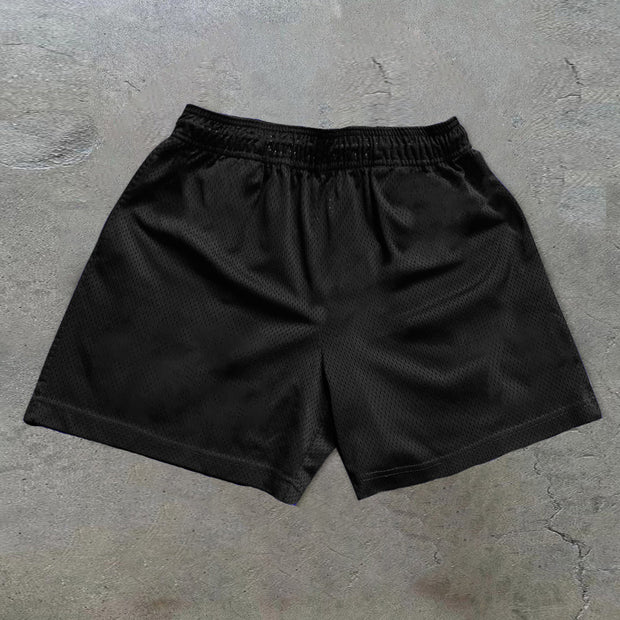 Casual Retro Fashion Butterfly Street Mesh Shorts