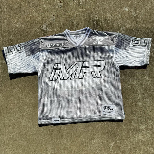 Casual Street Patchwork Mesh Jersey