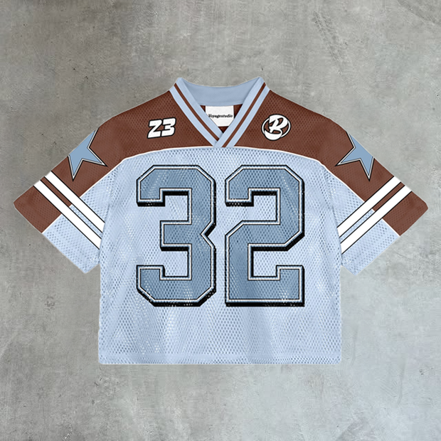Fashionable casual contrast color No. 23 jersey