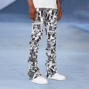 Casual statement street style stacked trousers